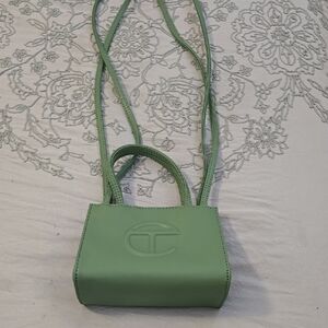 Telfar Green Mini Bag Chic and Compact